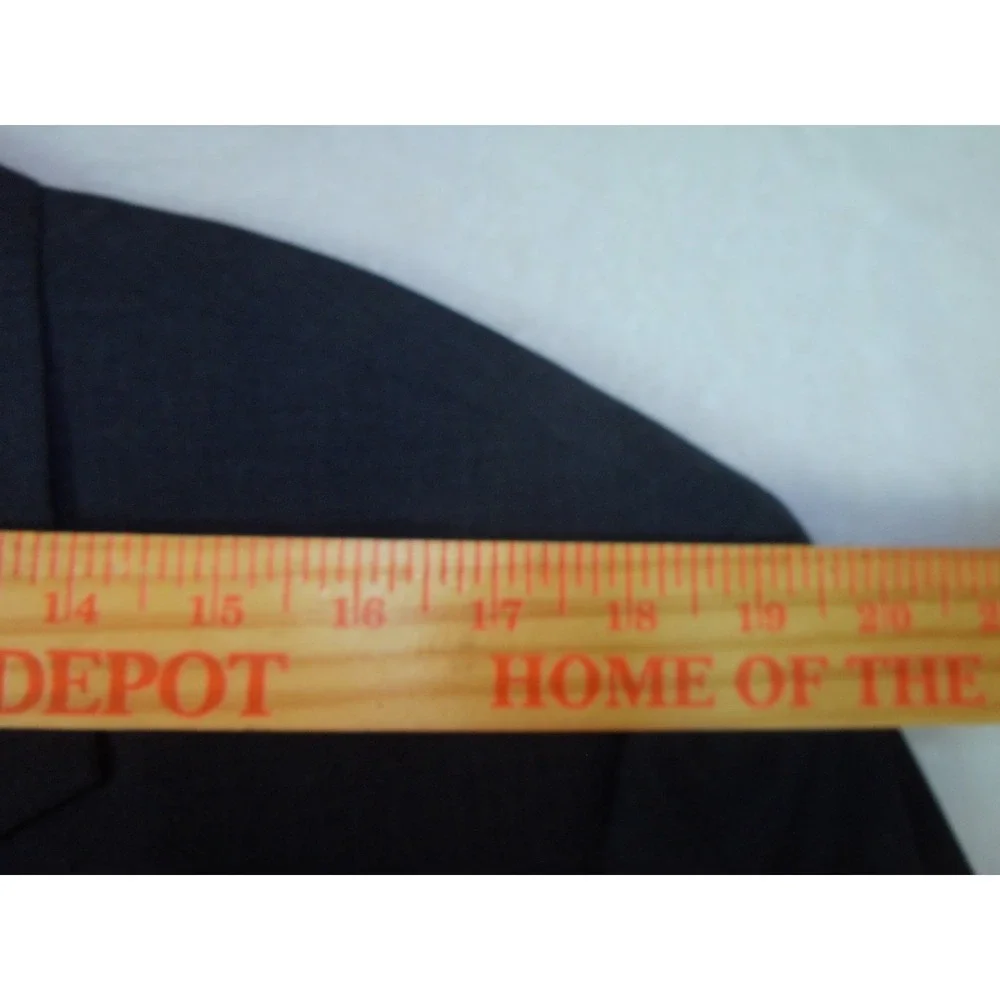 Brooks Brothers 100% Worsted Wool Blazer Jacket‎ Black Sz 43 L Union Made USA